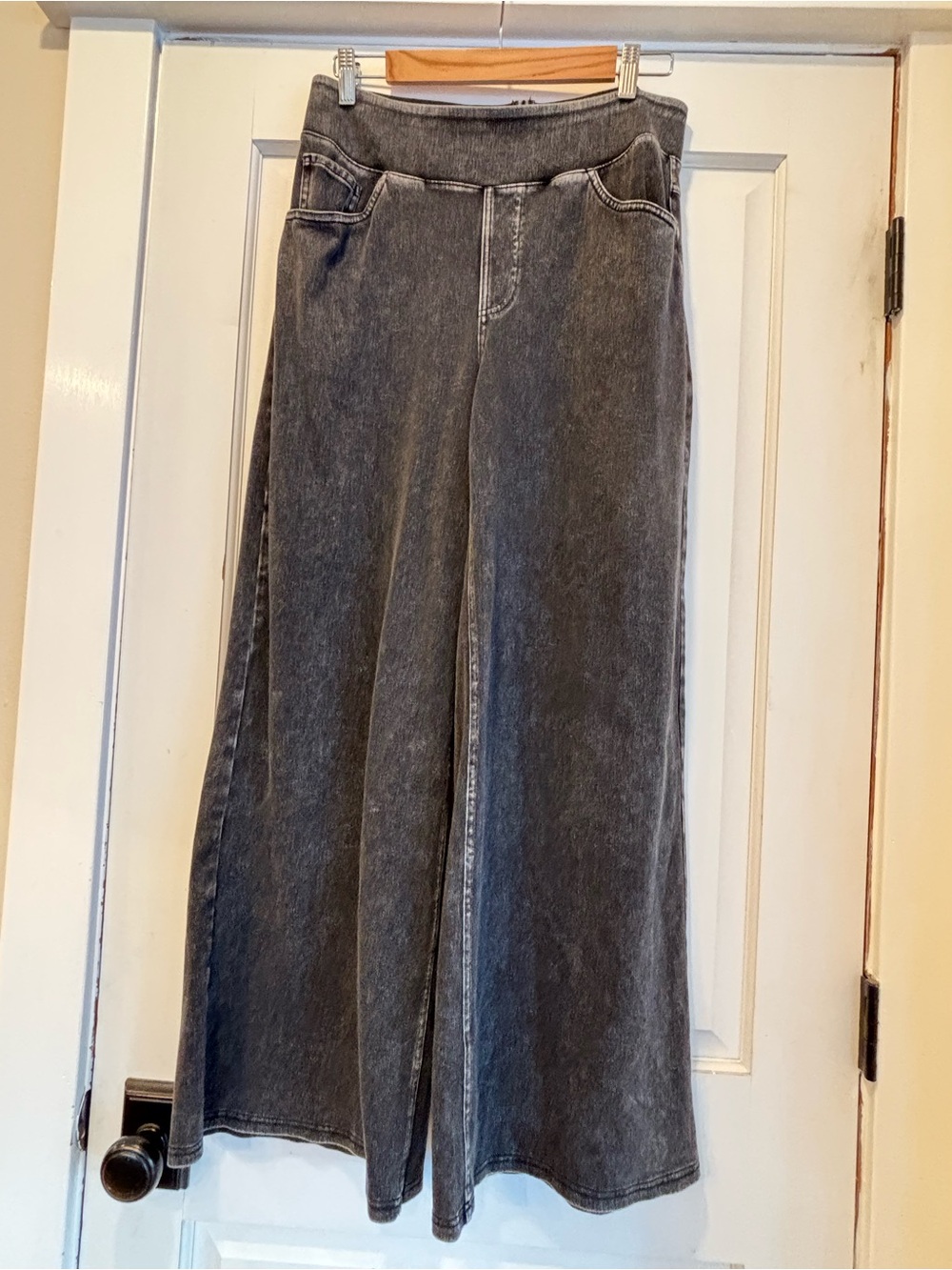 3 Pairs Halara Flex Denim Washed Casual Jeans, washed blue, washed black, black - Picture 8 of 9